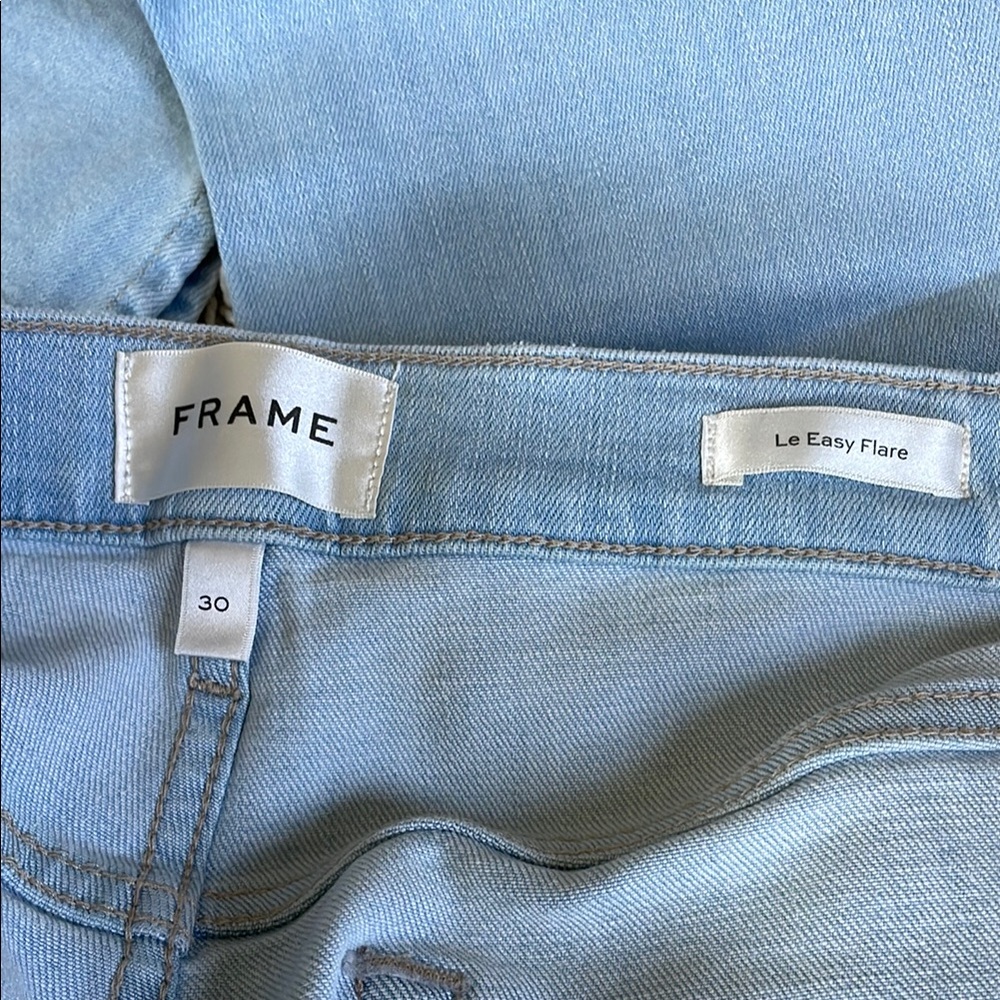 Frame Denim Sky Blue Cropped Jeans - Picture 2 of 6